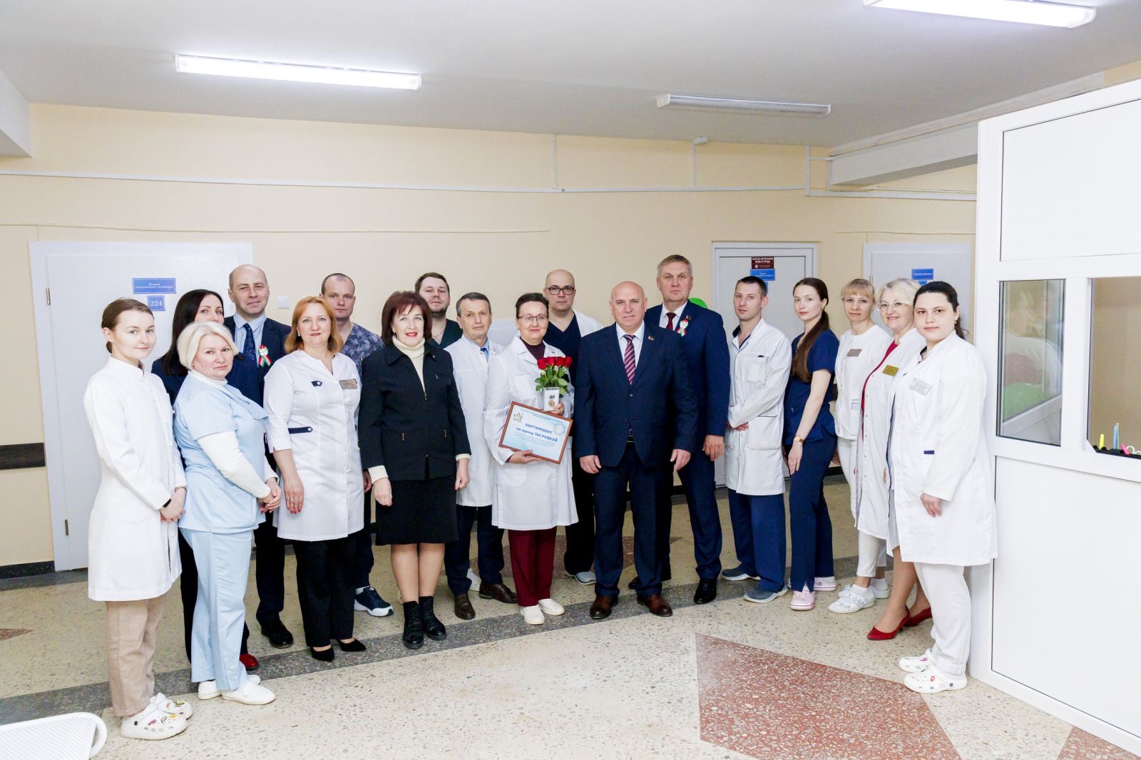 Совместно с Белорусским фондом мира были открыты две палаты  повышенной комфортности для ветеранов войны и труда