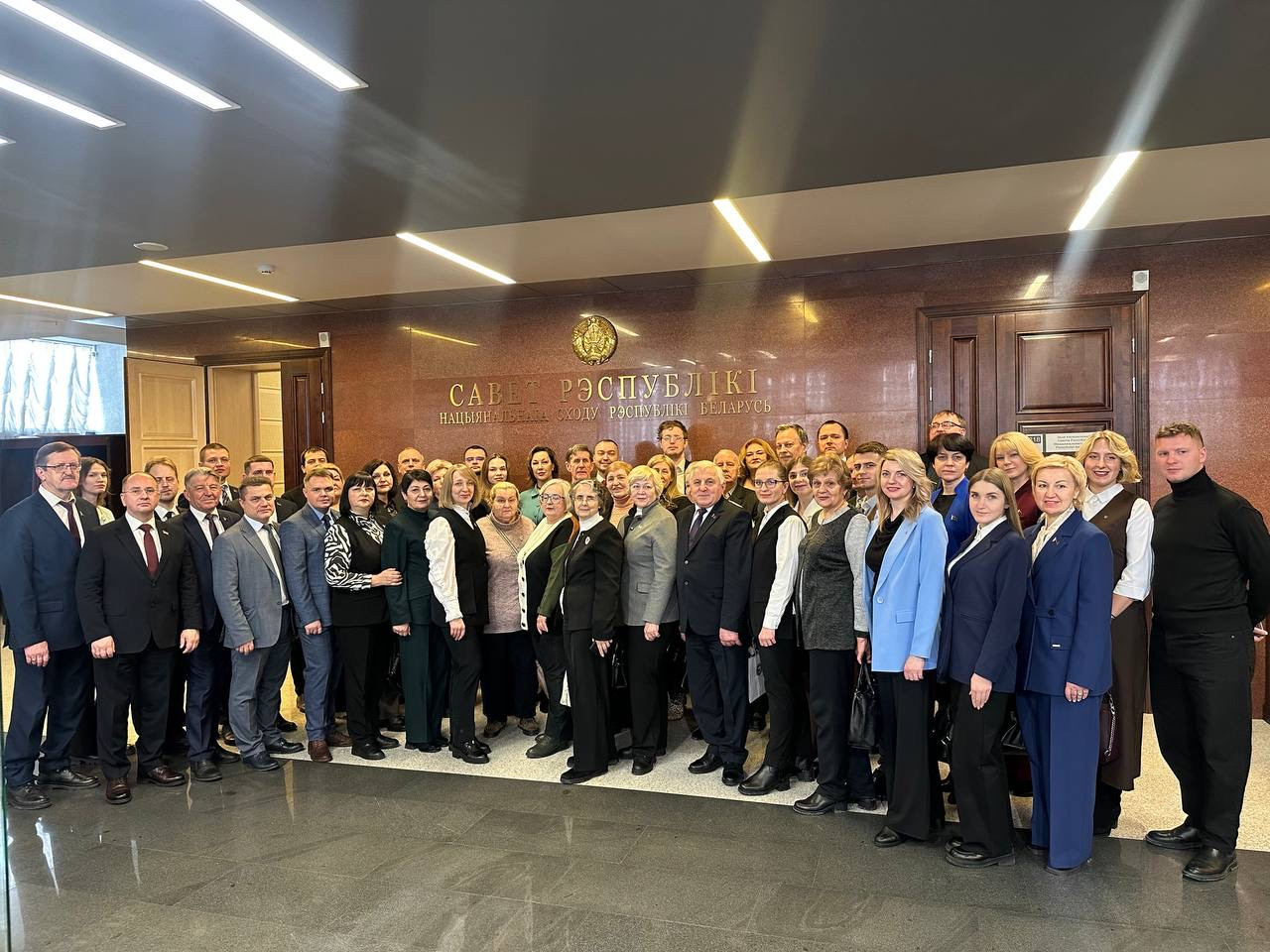 Встреча Председателя Совета Республики Натальи Ивановны Кочановой с делегацией из города Новополоцка.