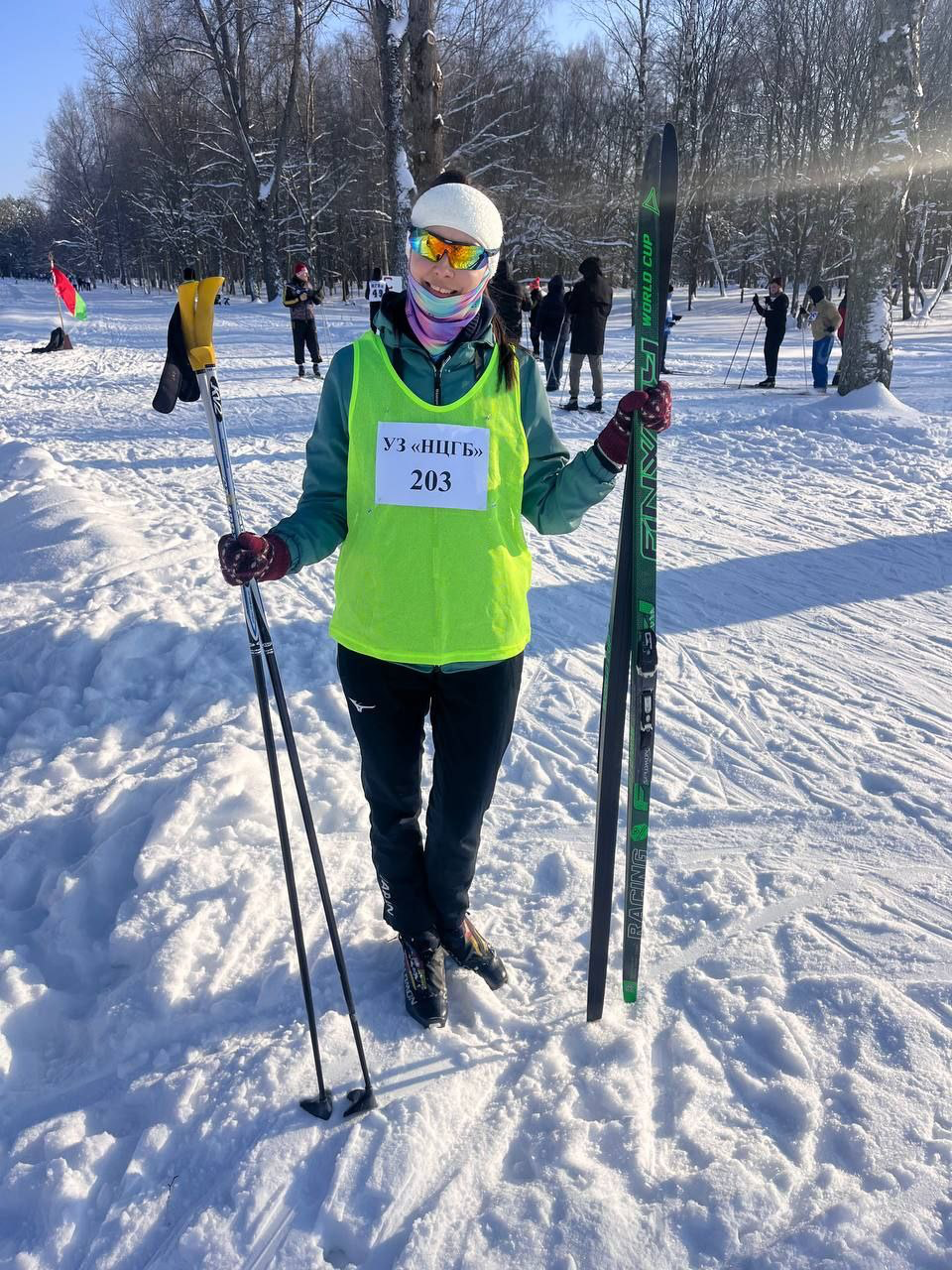 Соревнования по лыжным гонкам в рамках спартакиады